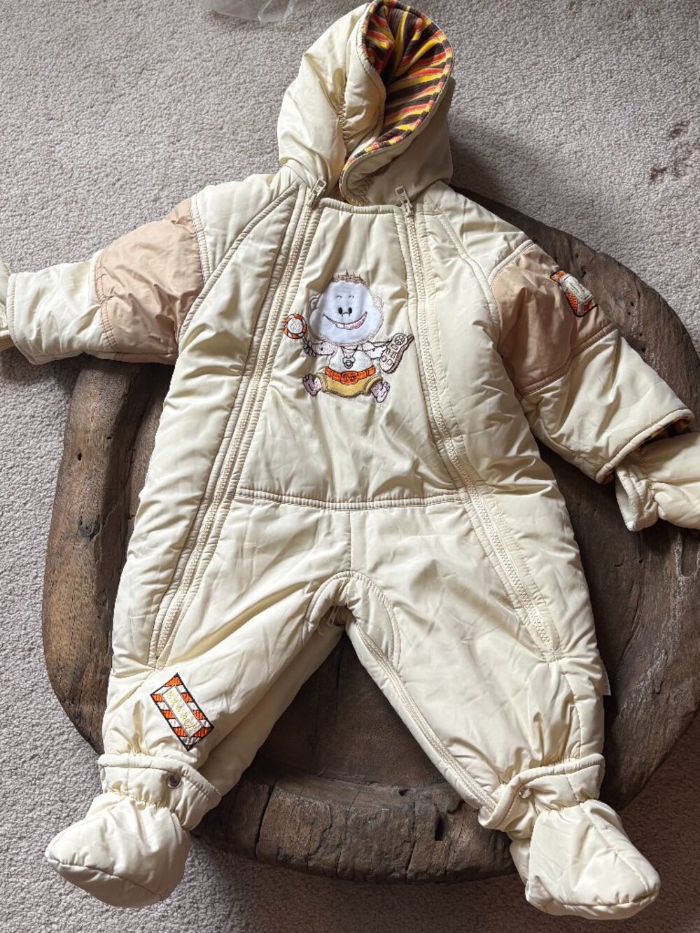 Pilguni 2-in-1 baby boy convertible snowsuit / stroller blanket size 12–18 mos.
